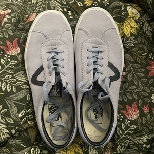 MENS LIGHT GREY SUEDE VANS